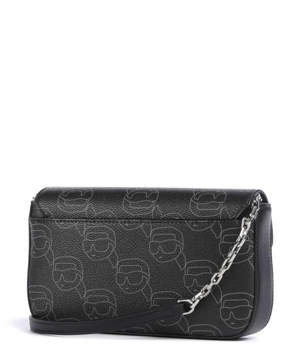 Ikon Mono Umhängetasche Lederimitat schwarz