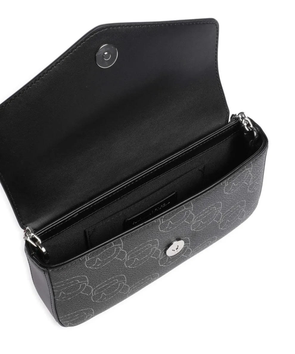 Ikon Mono Umhängetasche Lederimitat schwarz