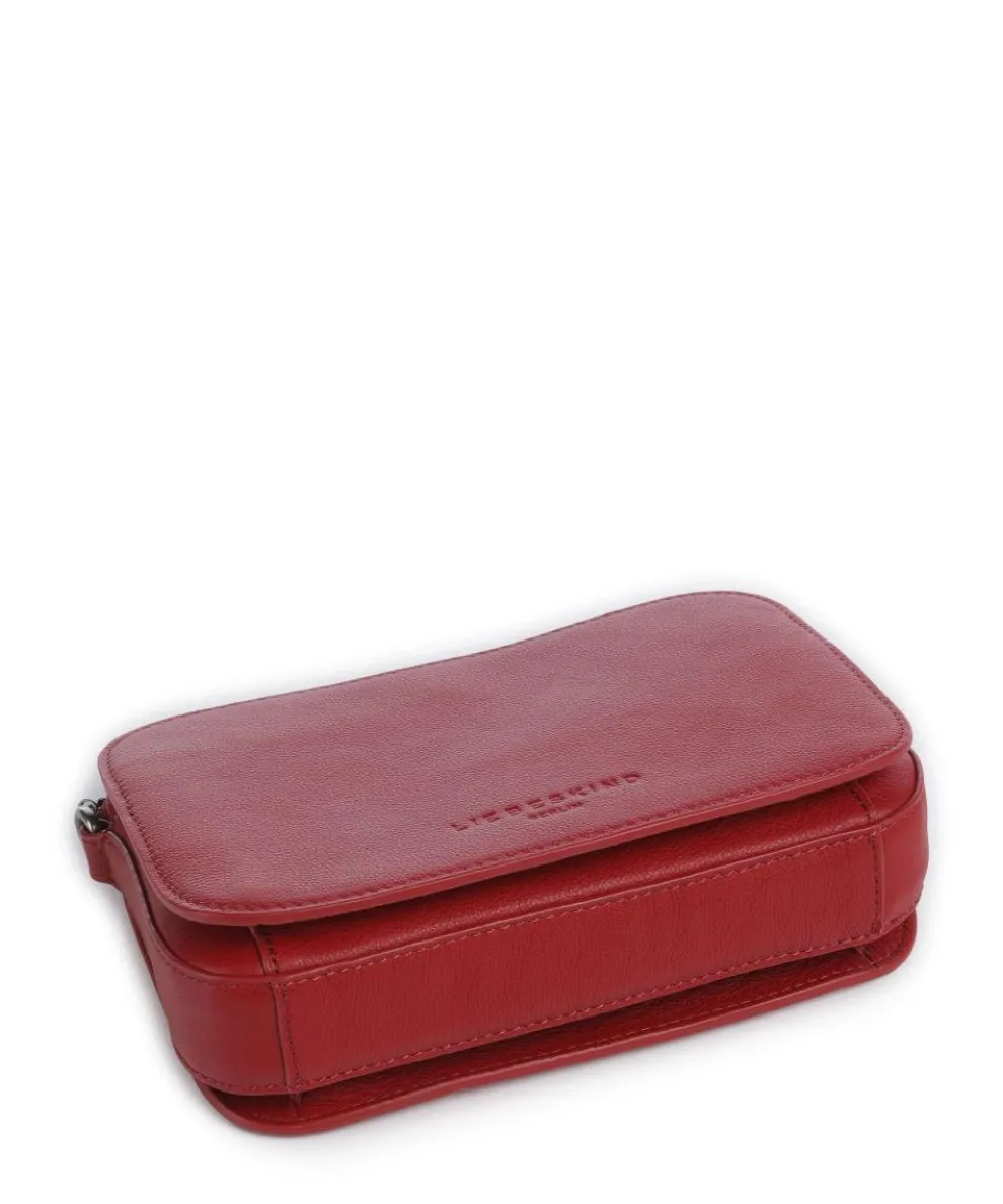 Luka Harris S Umhängetasche genarbtes Rindsleder dunkelrot