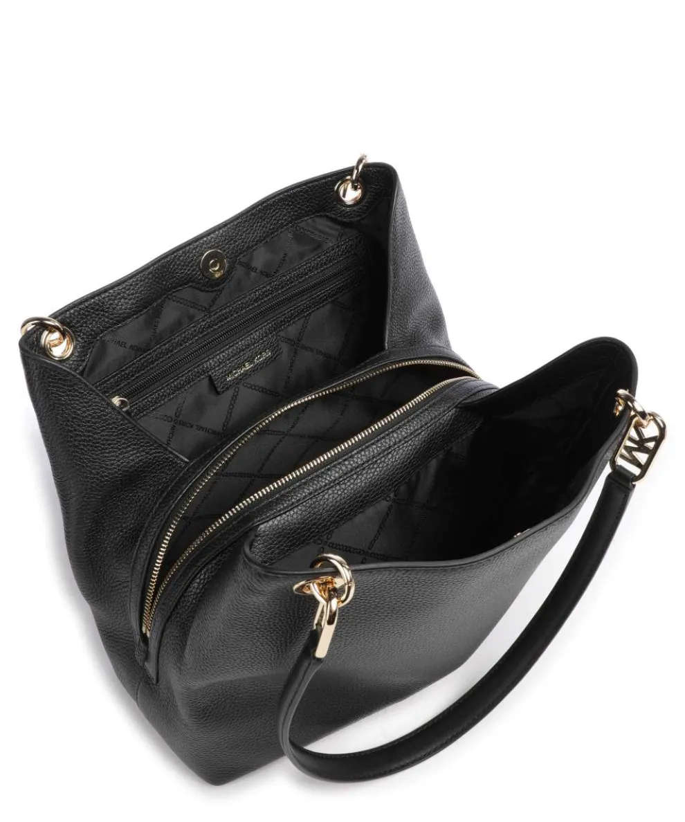 Kensington Large Beuteltasche genarbtes Rindsleder schwarz