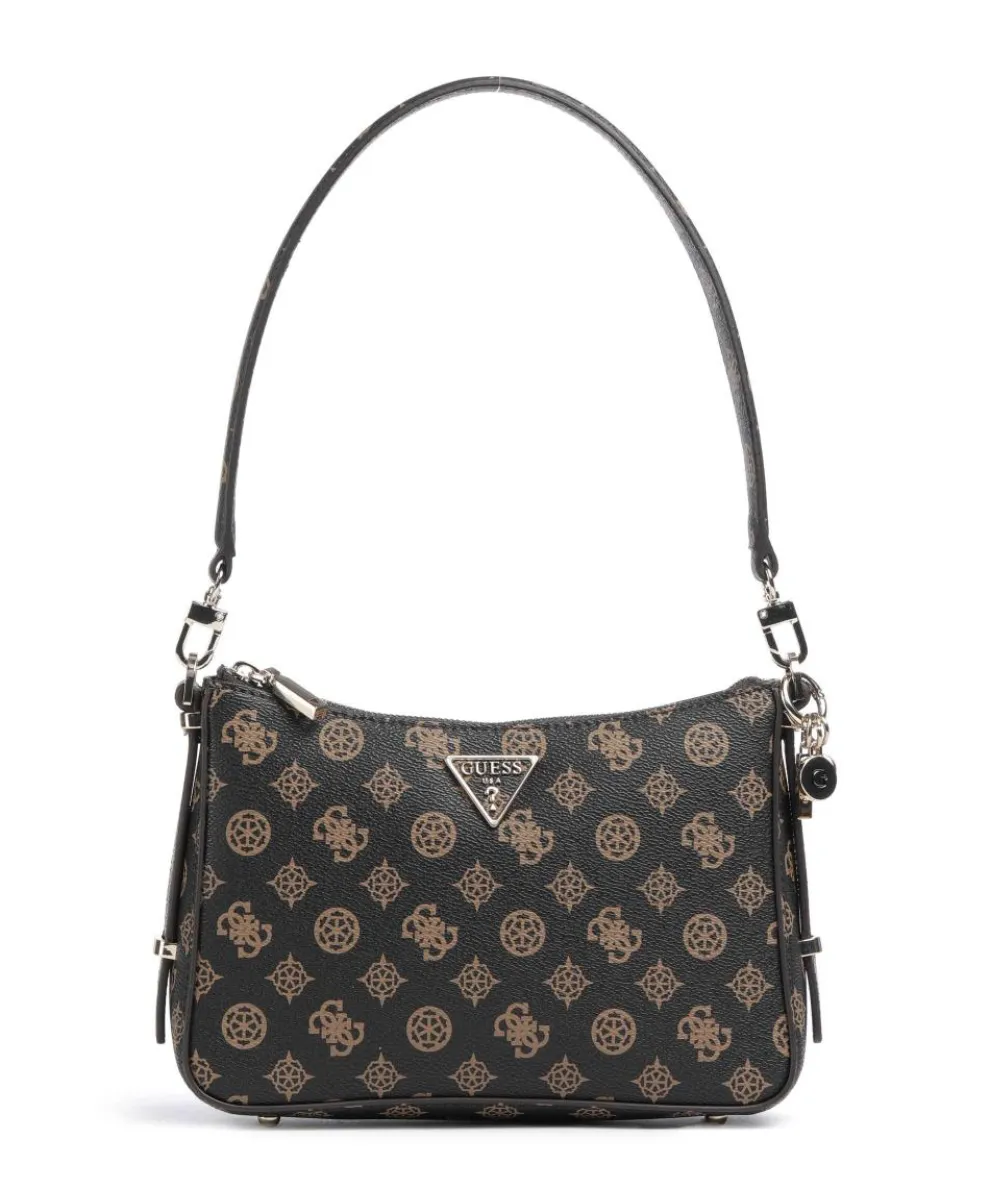 Erica Eco Schultertasche Lederimitat dunkelbraun