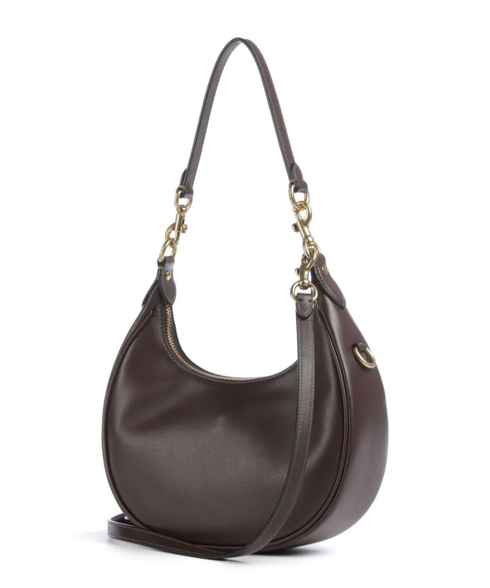 Jonie 22 Schultertasche fein genarbtes Leder dunkelbraun