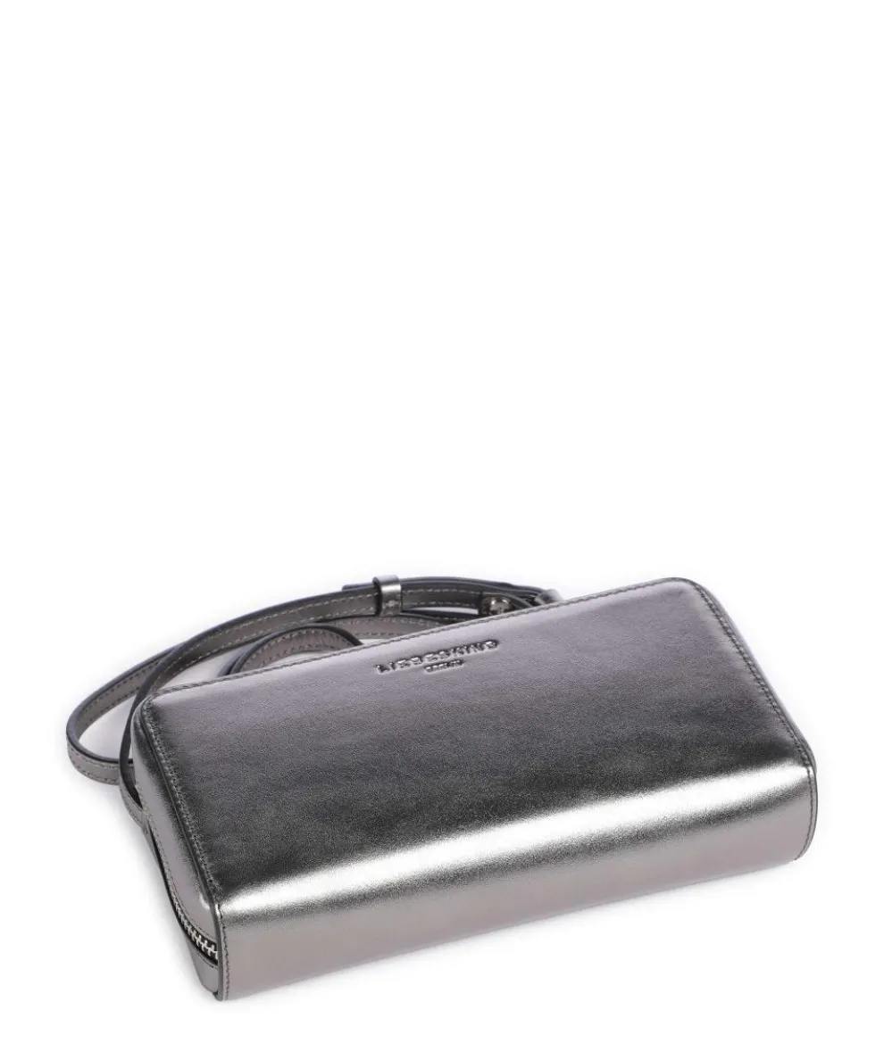 Lou Silverstone XS Umhängetasche Rindsleder silber