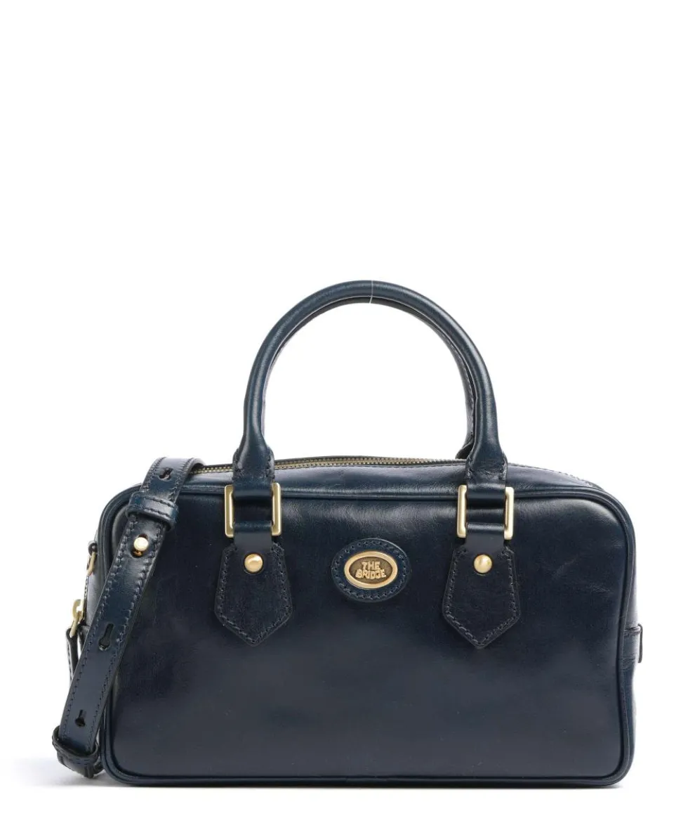 Stodo Handtasche fein genarbtes Rindsleder dunkelblau