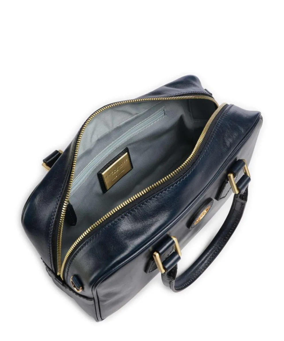 Stodo Handtasche fein genarbtes Rindsleder dunkelblau