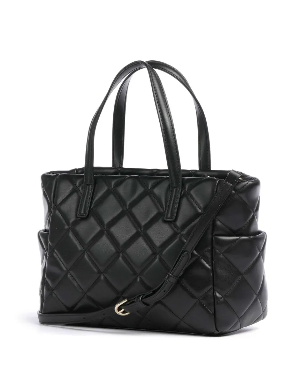 Ocarina Handtasche Lederimitat schwarz