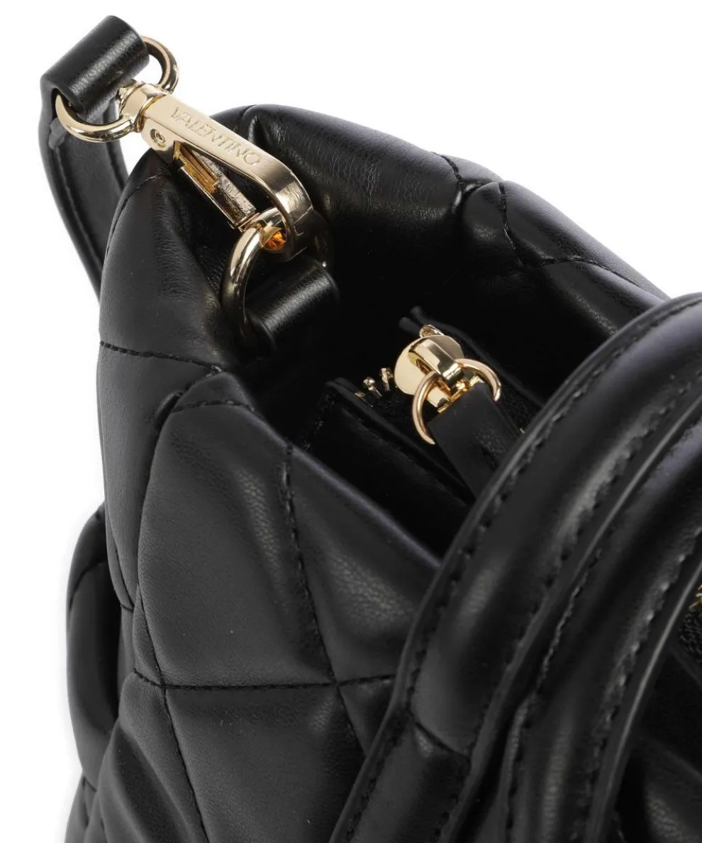 Ocarina Handtasche Lederimitat schwarz