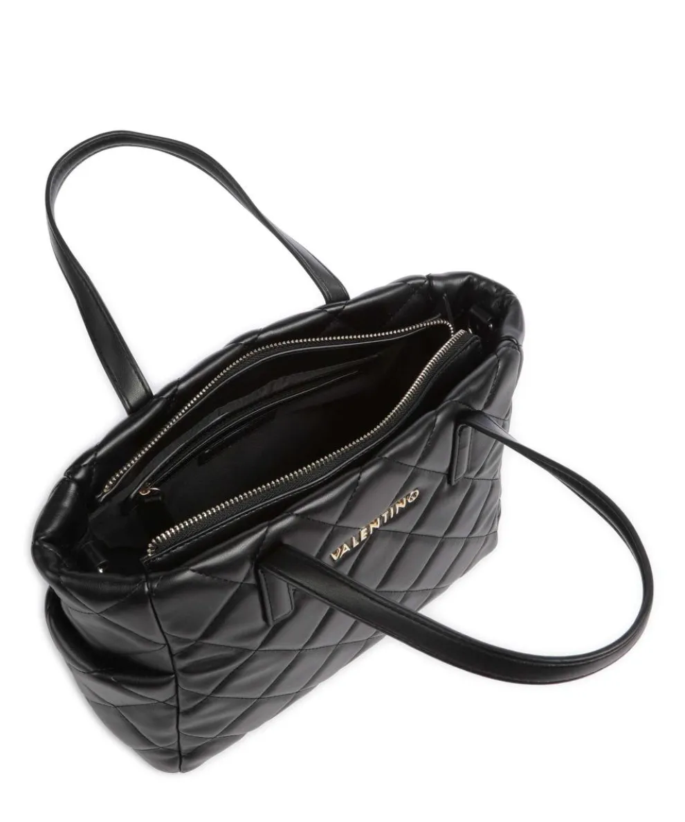 Ocarina Handtasche Lederimitat schwarz