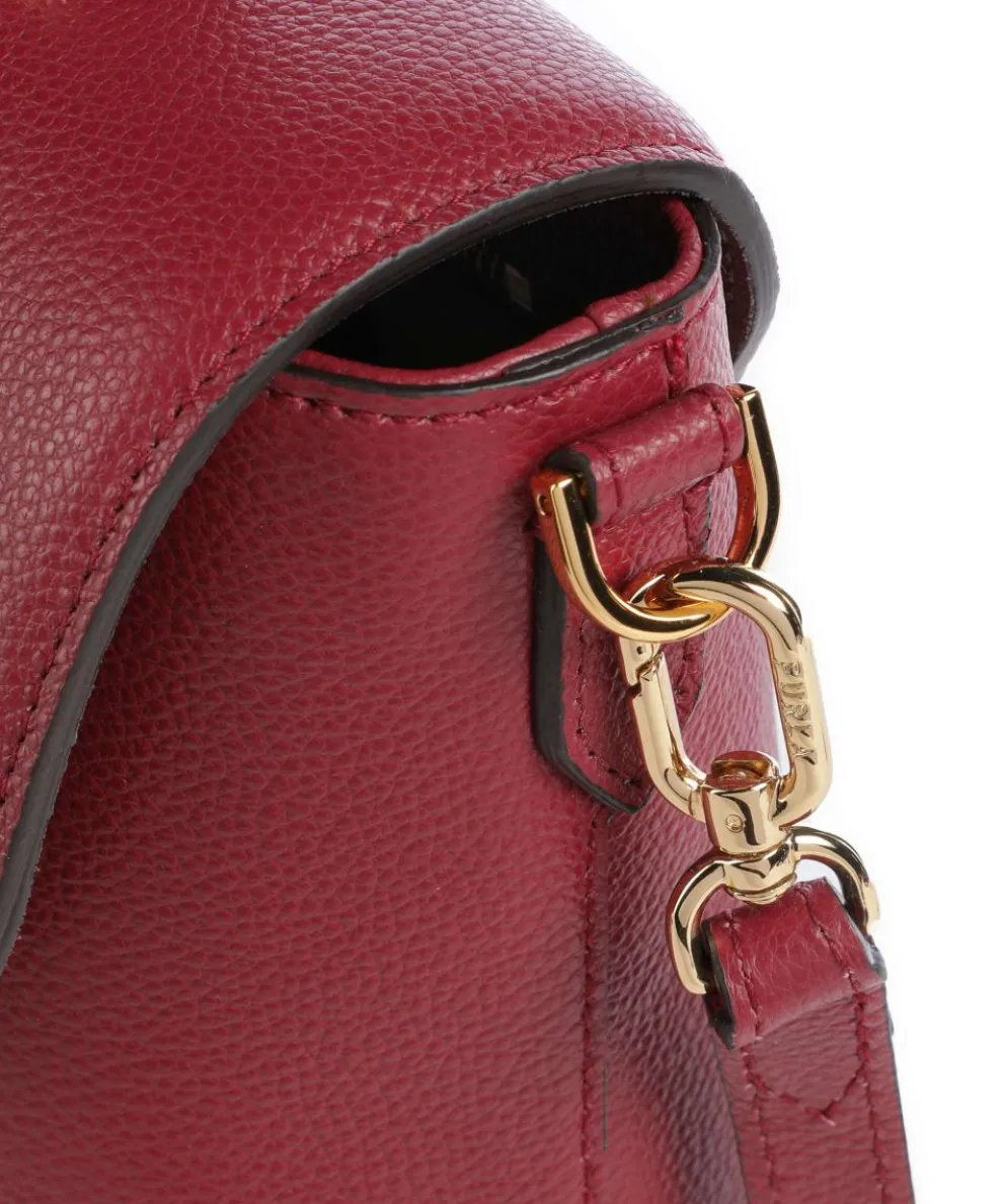 Moonlight S Handtasche genarbtes Leder wein