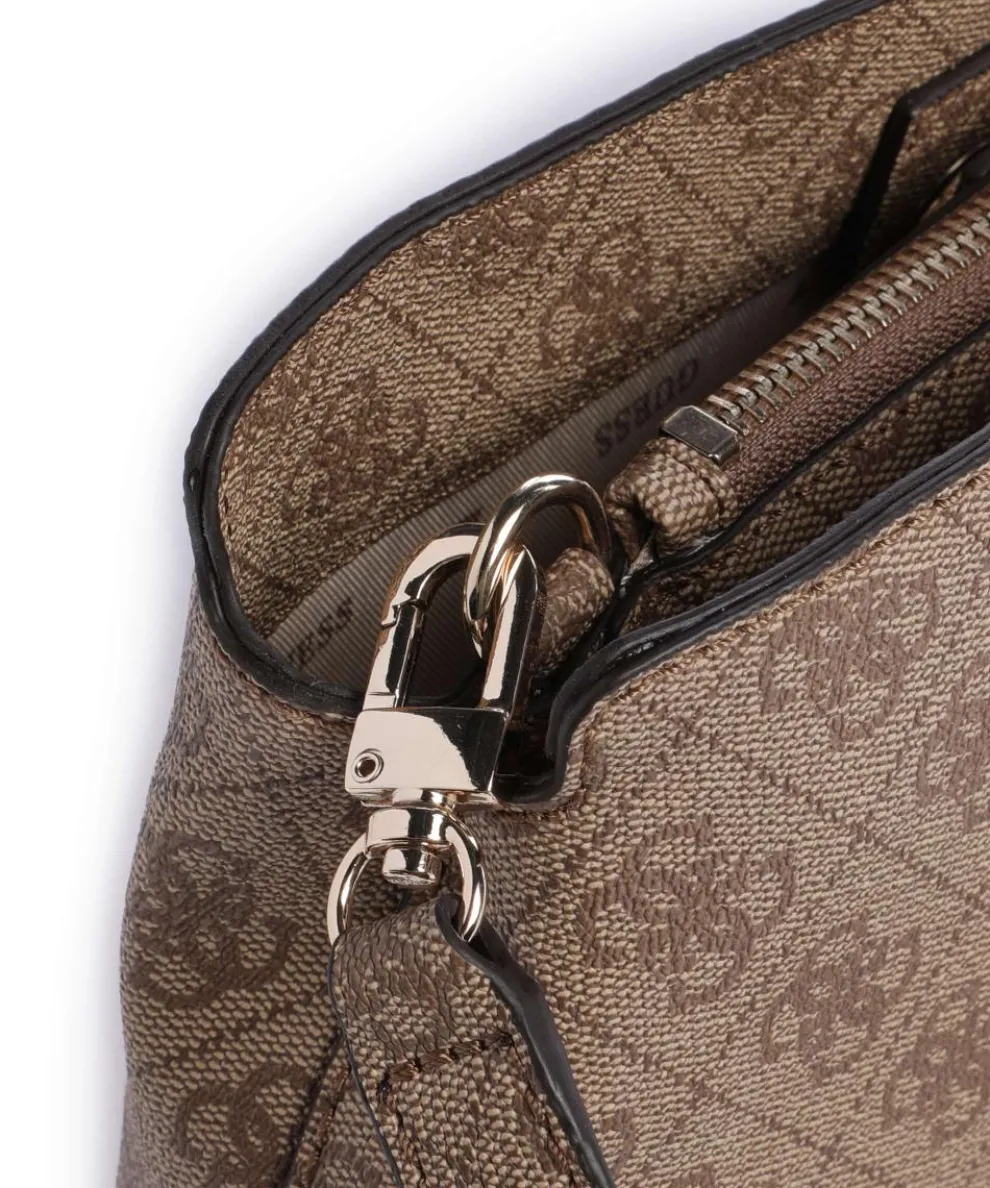 Katya 4G Logo Umhängetasche Lederimitat hellbraun