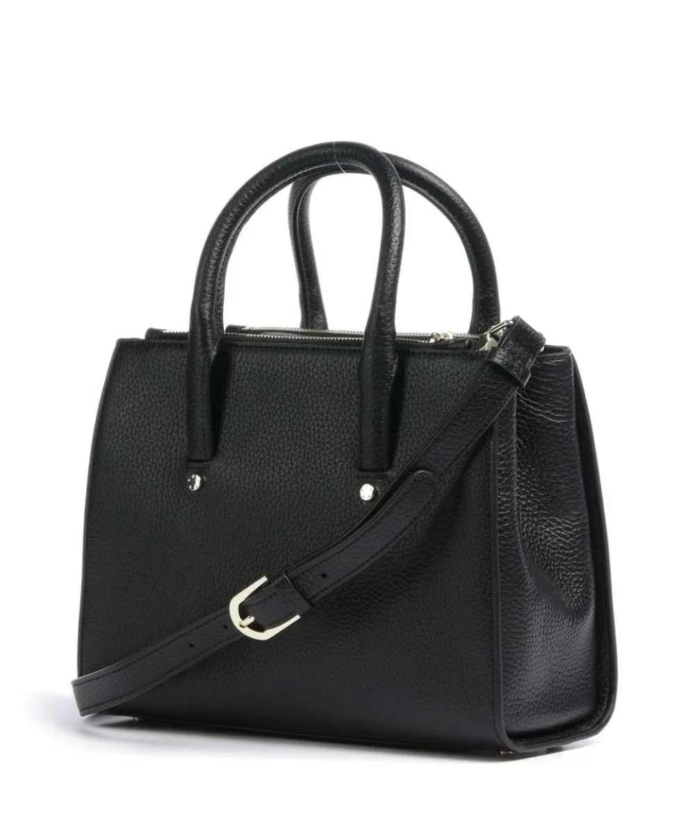 Ivy M Handtasche genarbtes Rindsleder schwarz