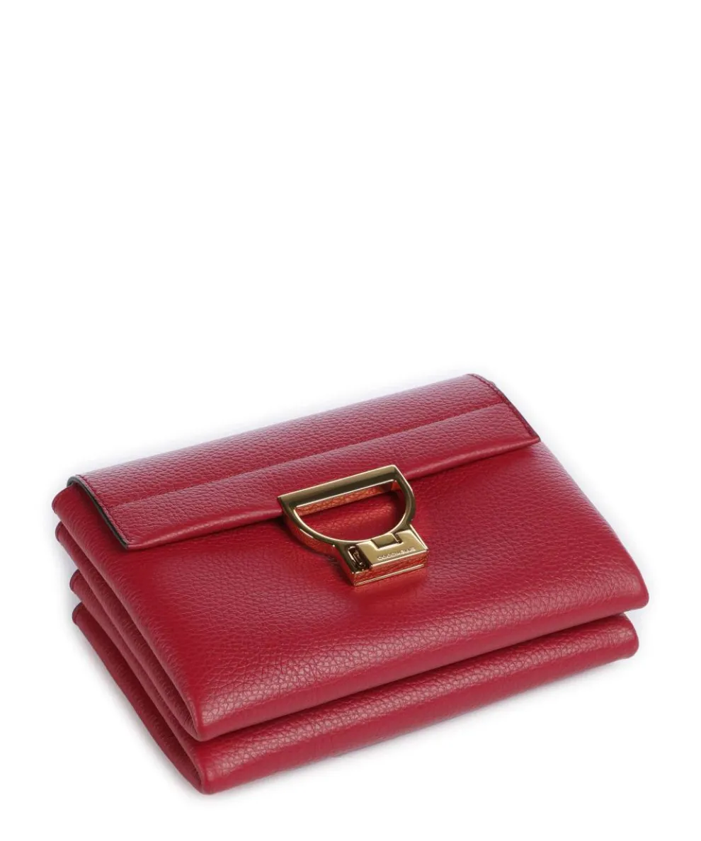 Arlettis Umhängetasche genarbtes Leder rot