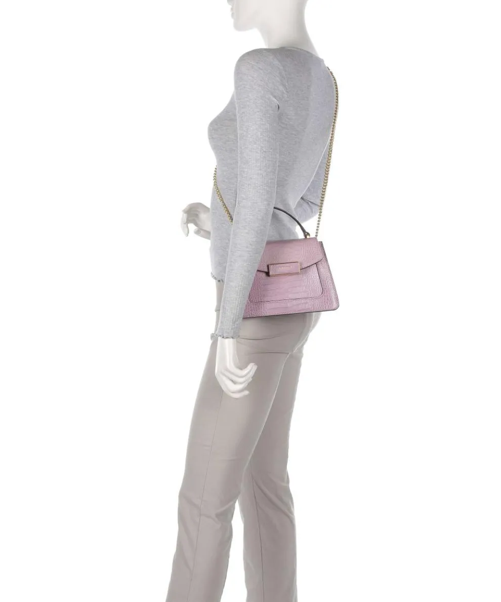 Ginevra Wow Umhängetasche geprägtes Rindsleder lavendel