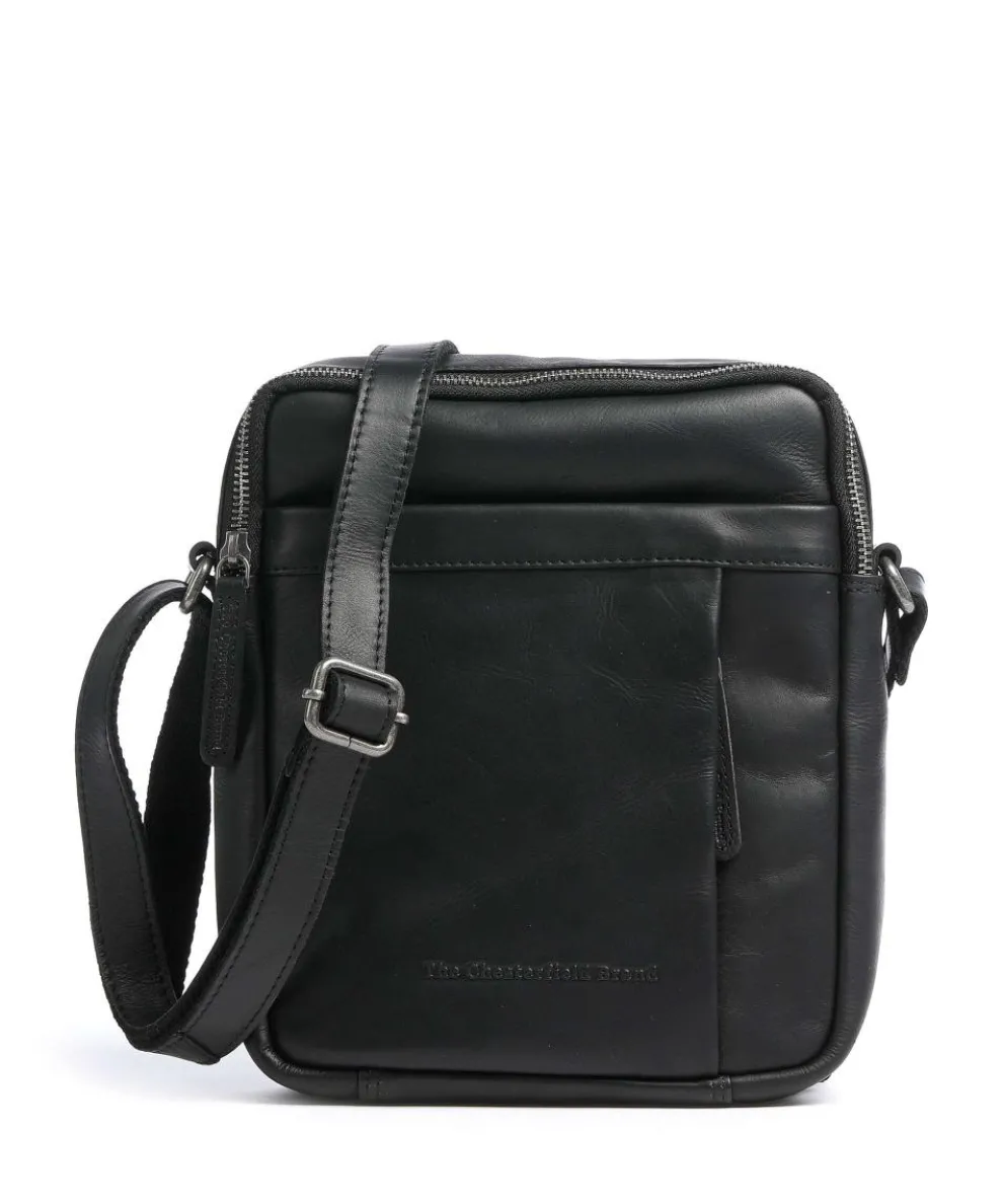 Alva Umhängetasche Pull-Up Rindsleder schwarz