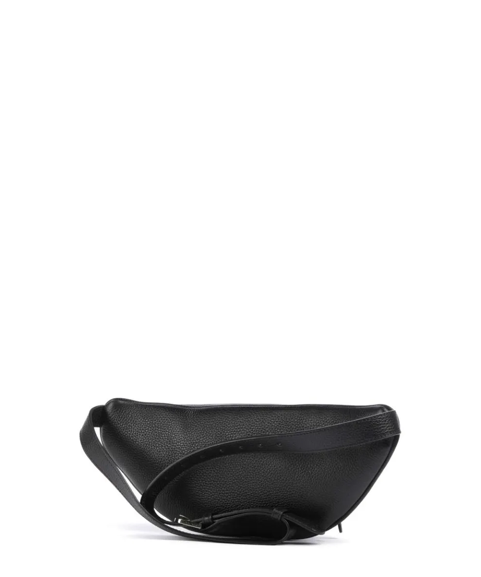 Fashion Gürteltasche genarbtes Rindsleder schwarz