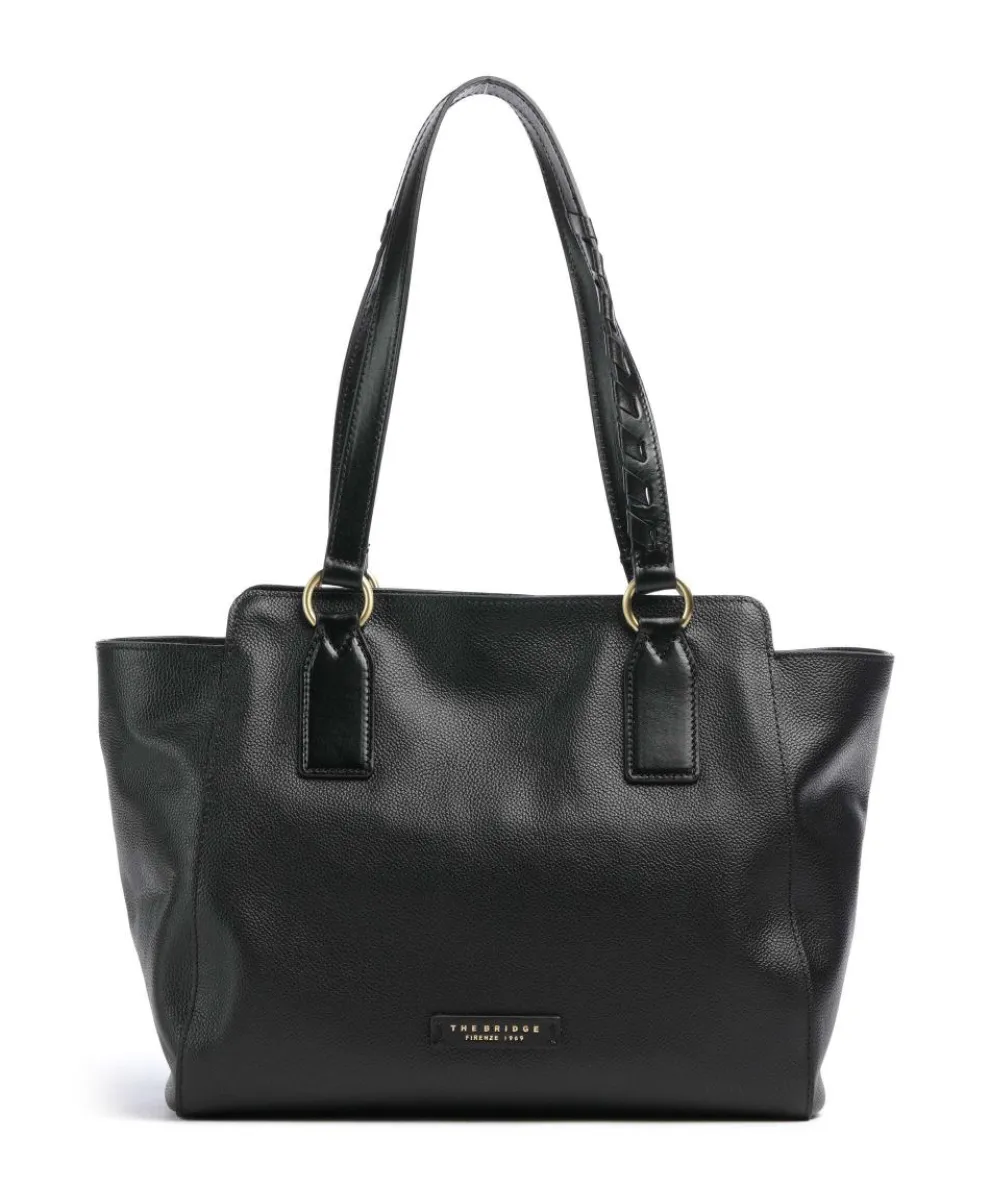 Ines Shopper genarbtes Rindsleder schwarz