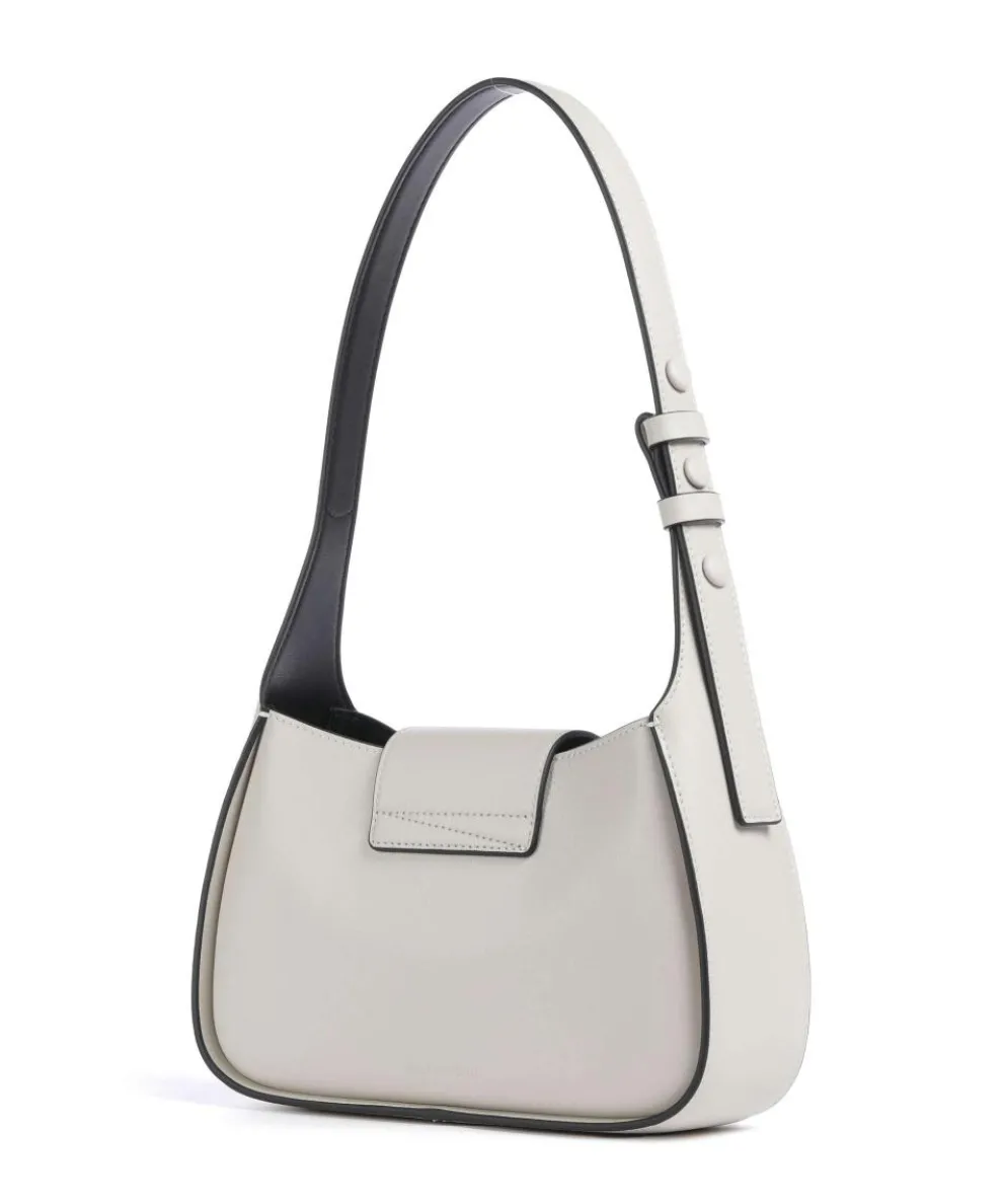 K/Signature Schultertasche fein genarbtes Rindsleder elfenbein