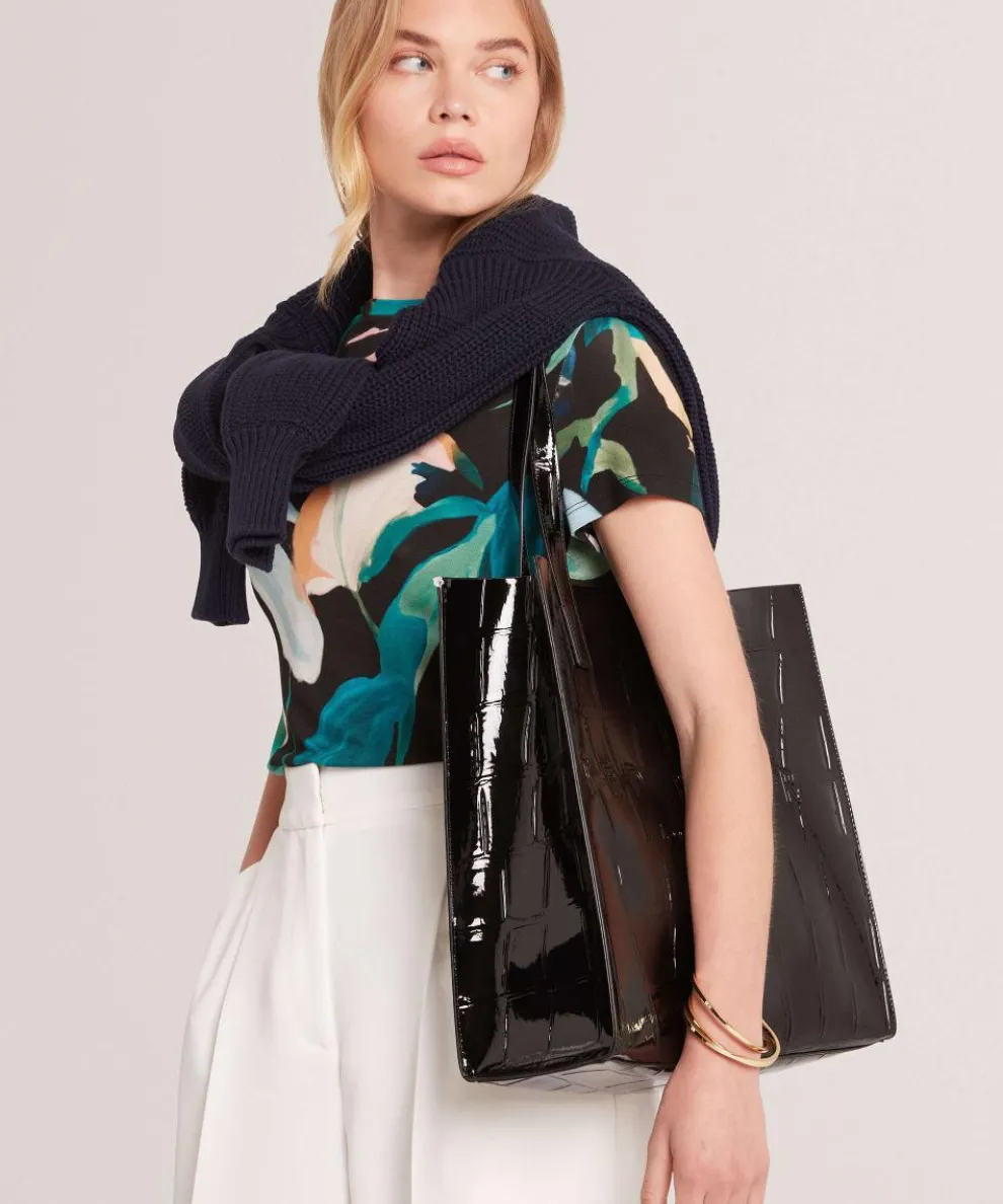 Croccon Shopper Polyurethane schwarz