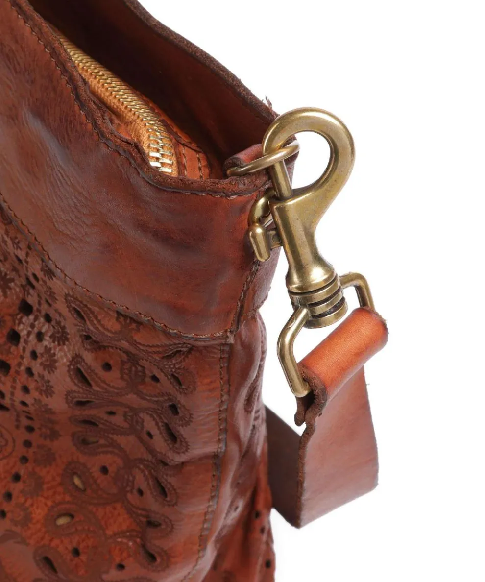 Shopper fein genarbtes Rindsleder cognac