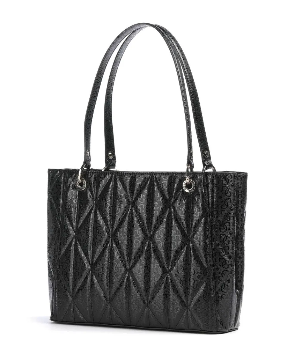 Aldina G-Shine Shopper Lederimitat schwarz