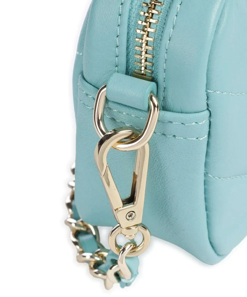 Soft Matelassé Umhängetasche weiches Rindsleder hellblau