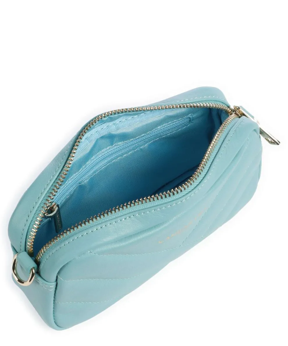 Soft Matelassé Umhängetasche weiches Rindsleder hellblau