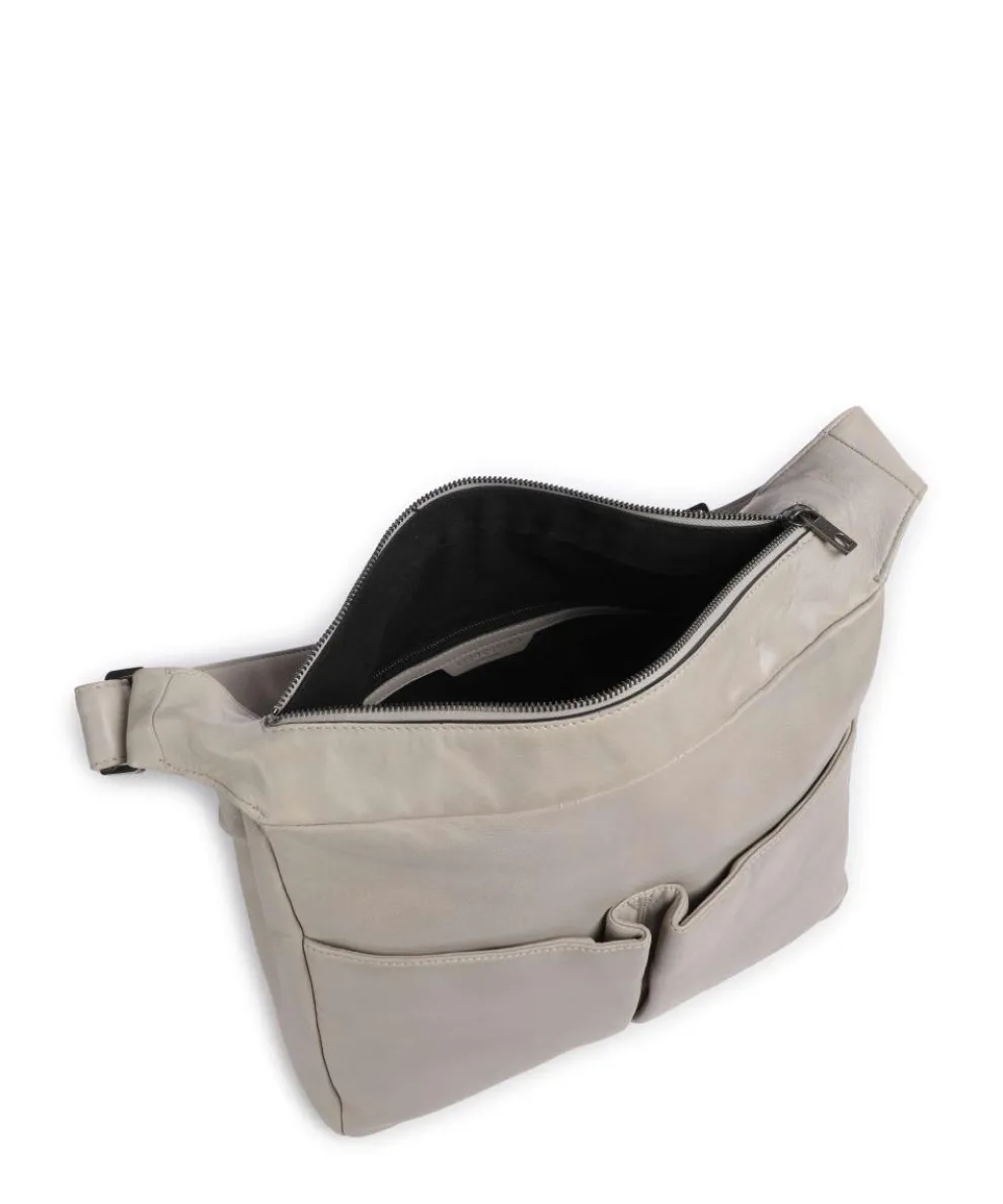 Hera Sheep Natuarl M Beuteltasche Schafsleder beige/weiß