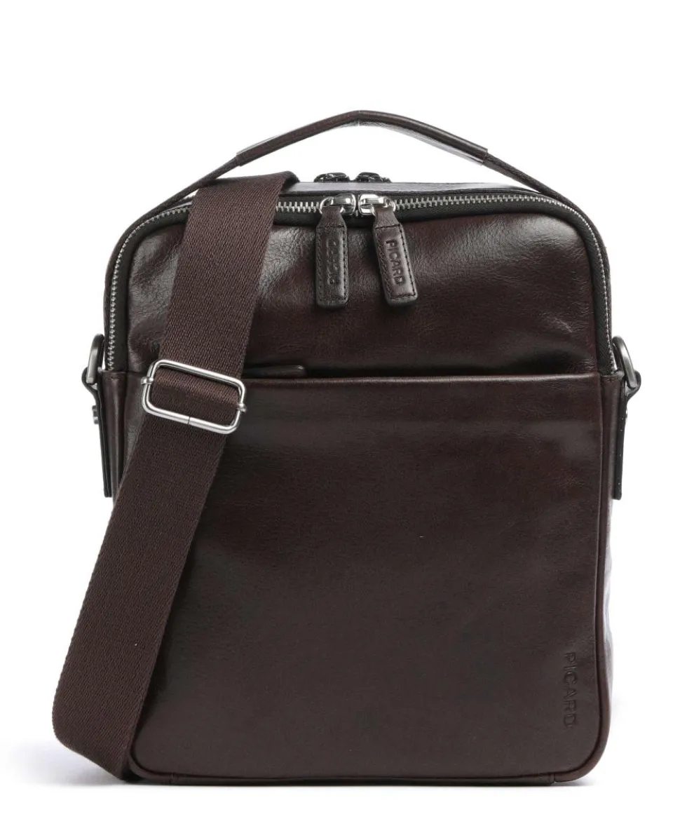 Buddy Umhängetasche Büffelleder dunkelbraun