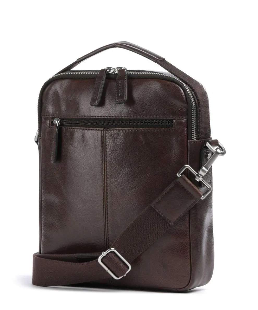 Buddy Umhängetasche Büffelleder dunkelbraun