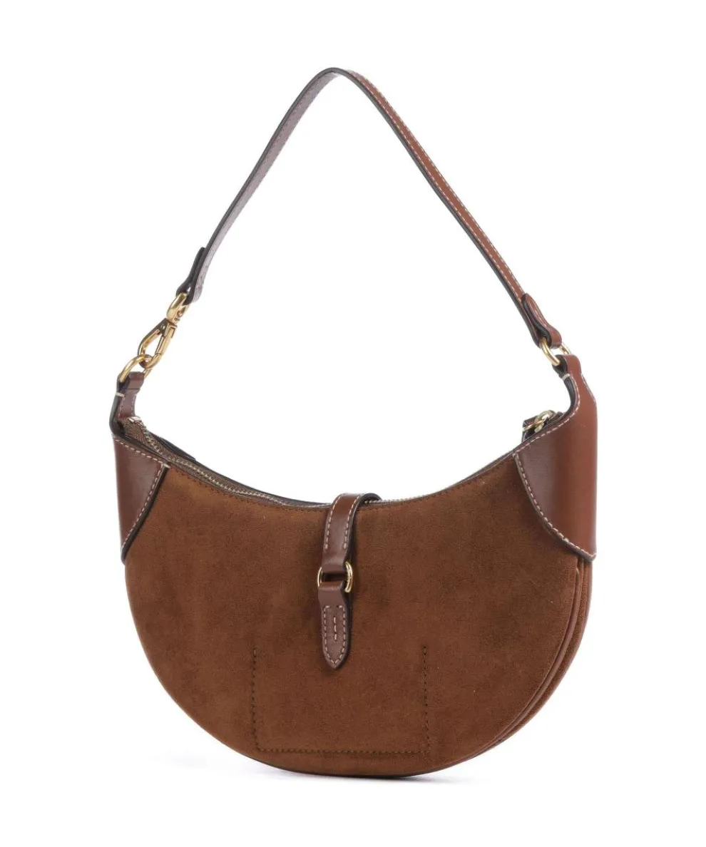 ID Collection Small Schultertasche aufgerautes Rindsleder braun