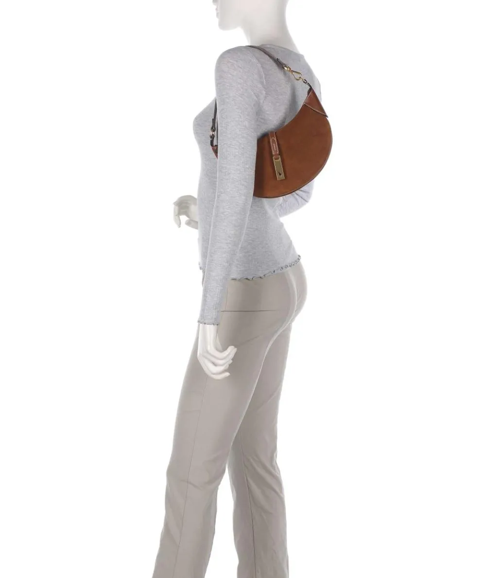 ID Collection Small Schultertasche aufgerautes Rindsleder braun