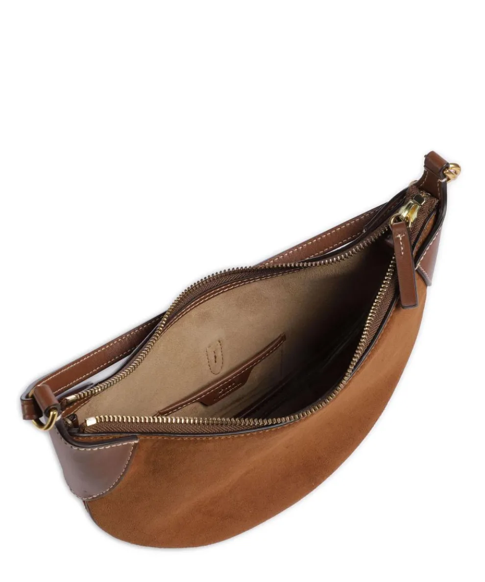 ID Collection Small Schultertasche aufgerautes Rindsleder braun