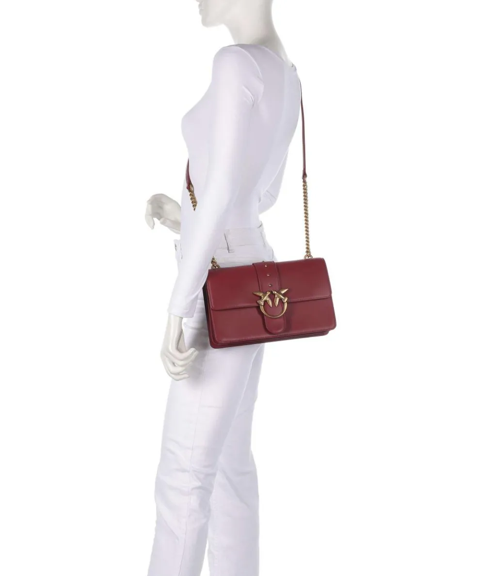 Love One Classic Umhängetasche fein genarbtes Rindsleder bordeaux