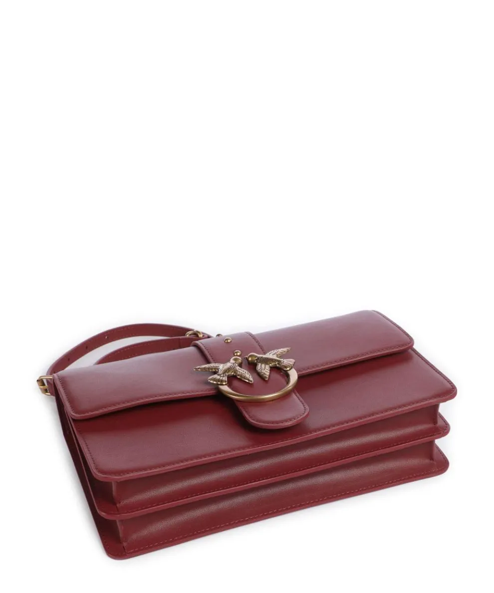 Love One Classic Umhängetasche fein genarbtes Rindsleder bordeaux