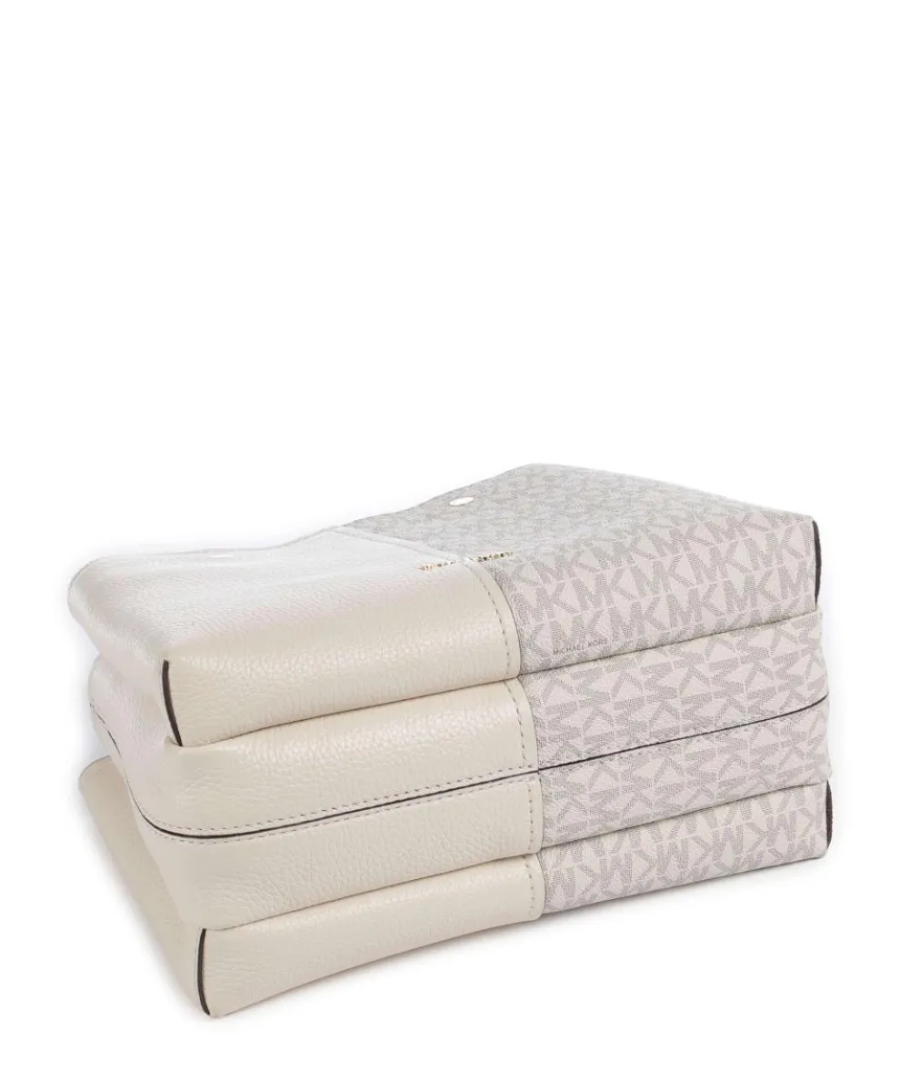 Flora Medium Handtasche Lederimitat creme