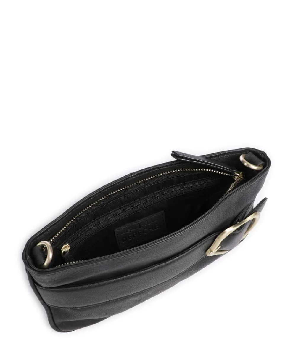 Art Gallery Umhängetasche genarbtes Leder schwarz