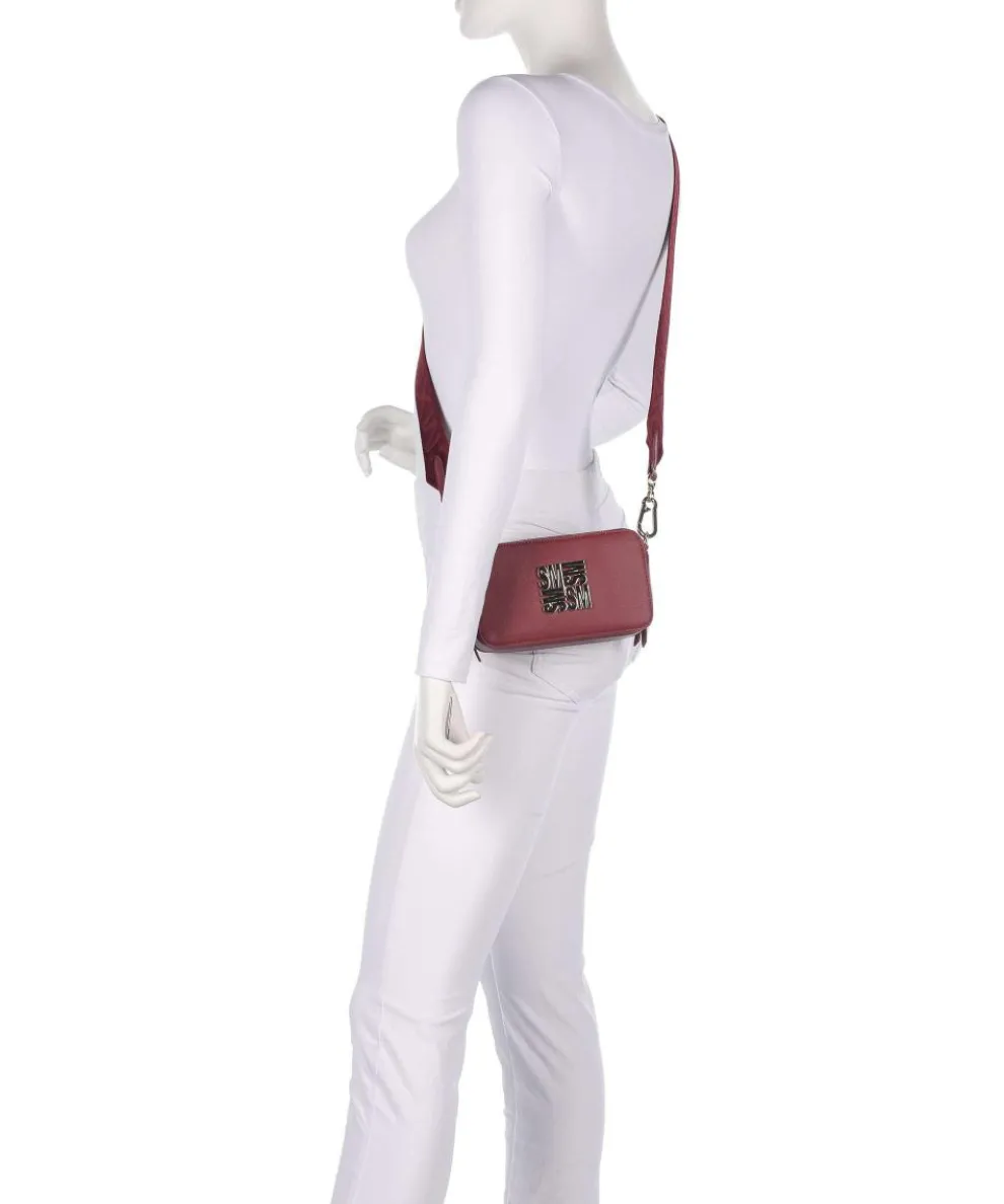 BRISA Umhängetasche Lederimitat dunkelrot