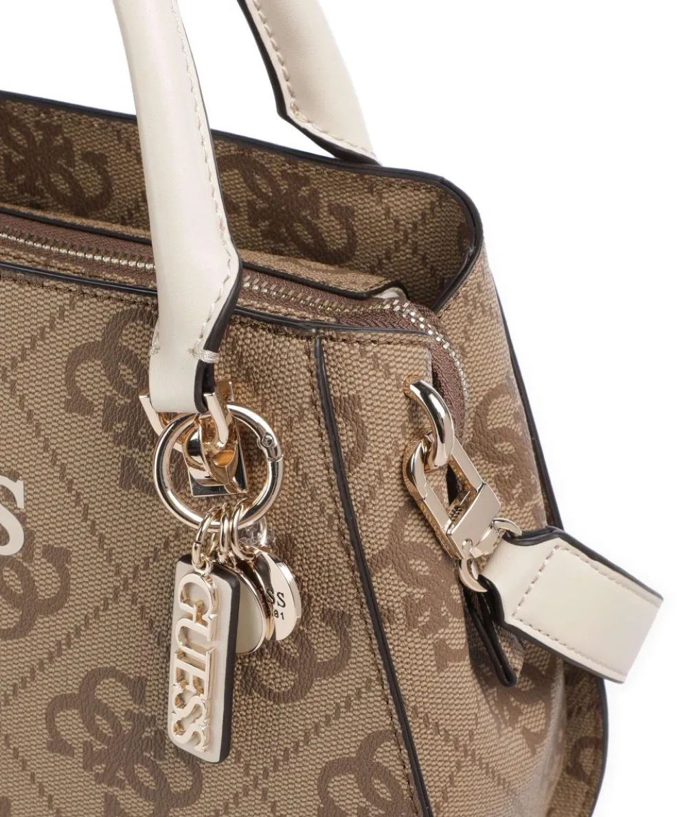 Noelle 4G Logo Handtasche Lederimitat hellbraun