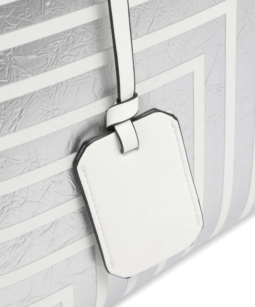 Brasilia Shopper Lederimitat silber