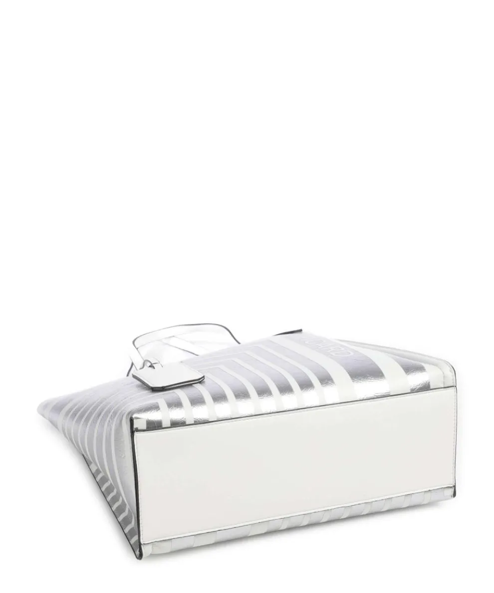 Brasilia Shopper Lederimitat silber