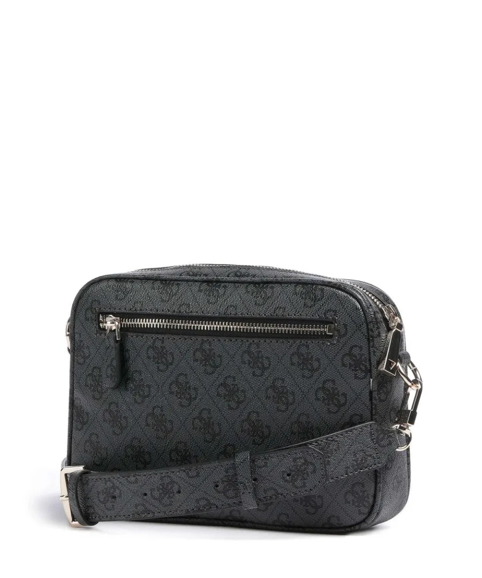 Meridian Umhängetasche Lederimitat dunkelgrau