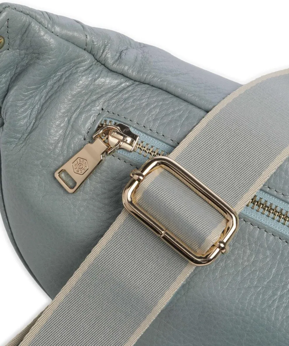 Geneva Gürteltasche genarbtes Rindsleder hellblau