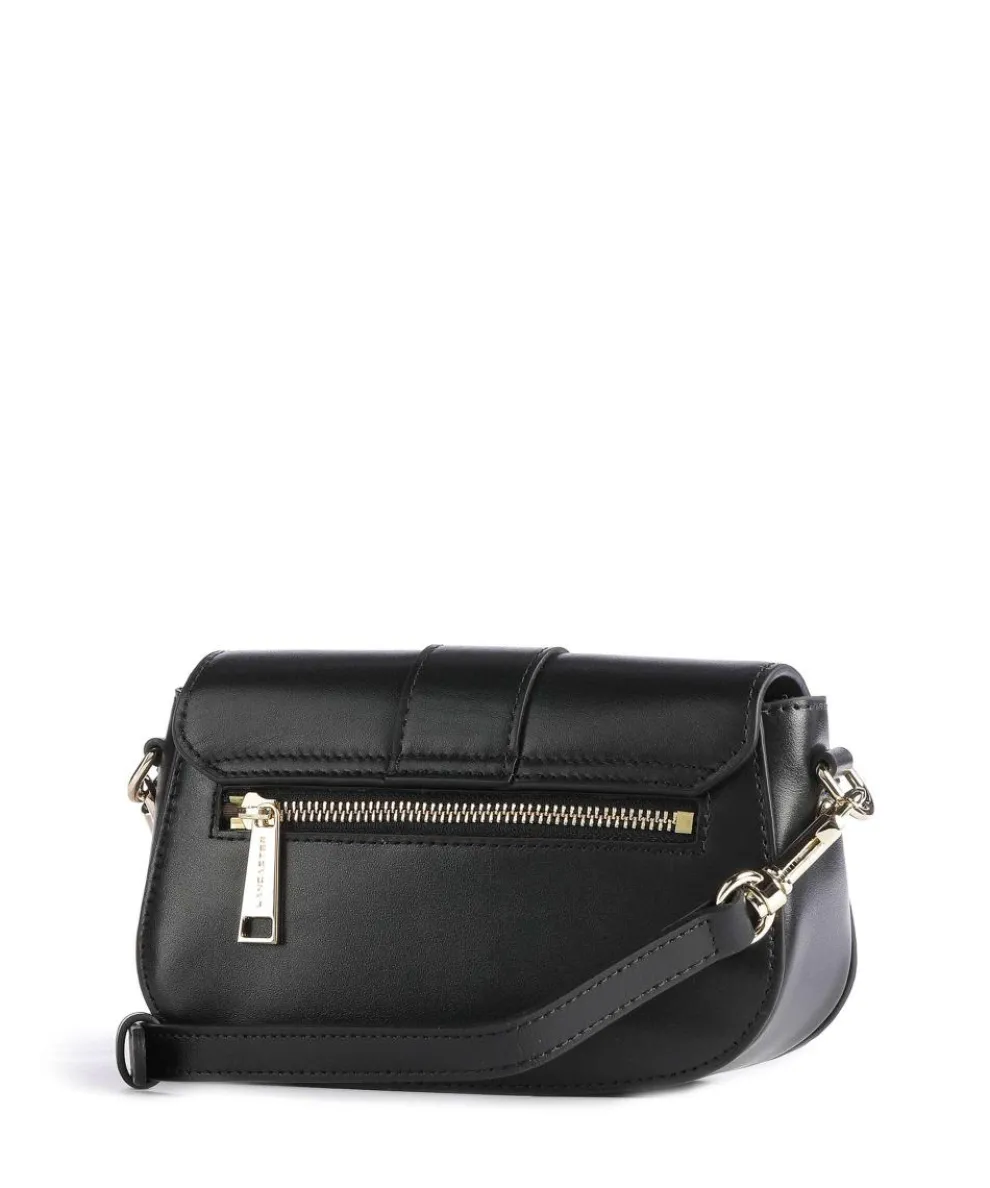 Paris Médaille Umhängetasche glattes Rindsleder schwarz