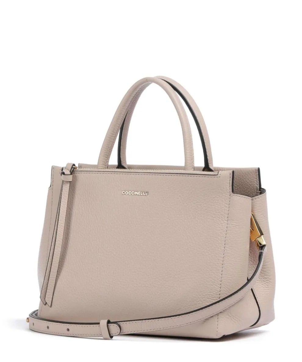 Arlettis Handtasche genarbtes Rindsleder altrosa