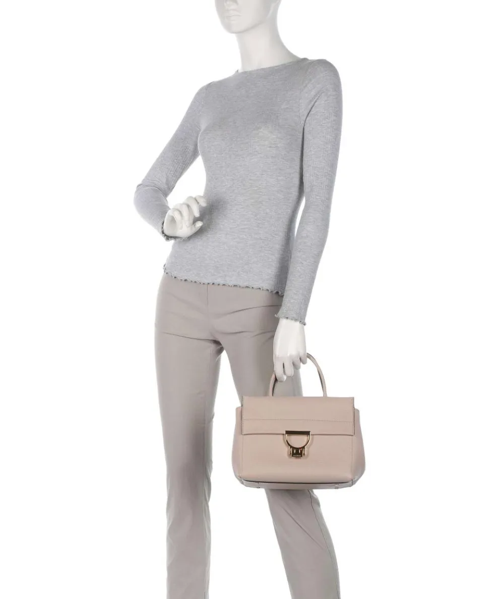 Arlettis Handtasche genarbtes Rindsleder altrosa