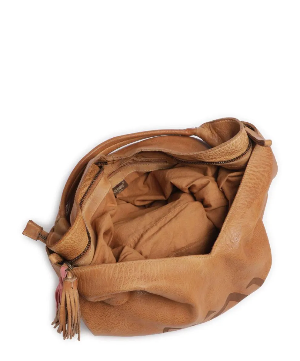 Freundgasse 1 Shopper genarbtes Leder braun