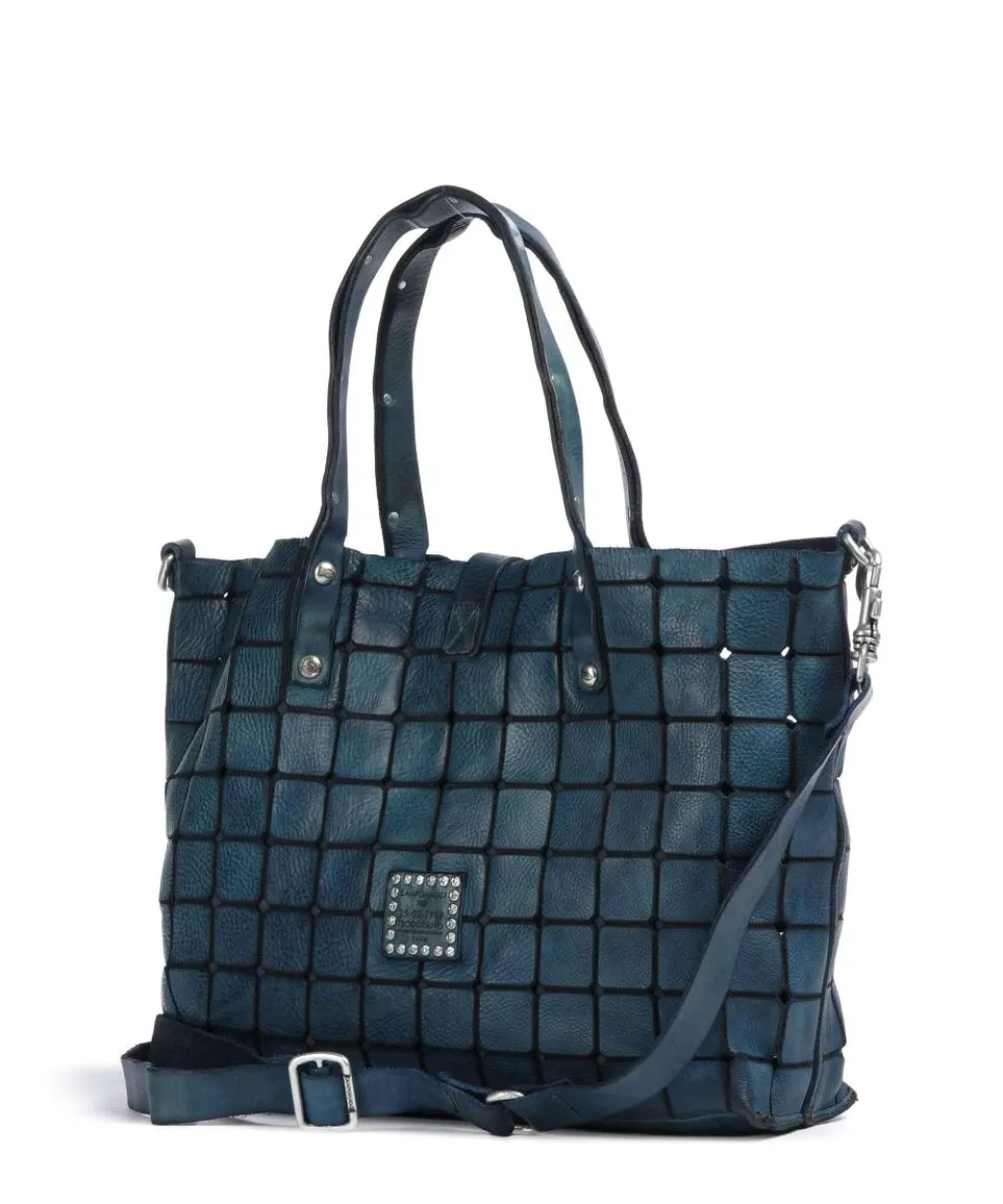 Shopper Rindsleder petrol