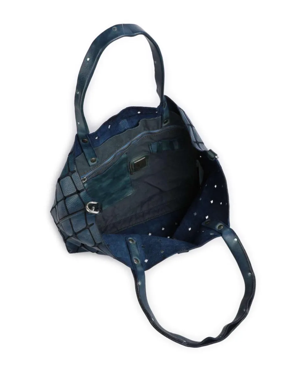 Shopper Rindsleder petrol