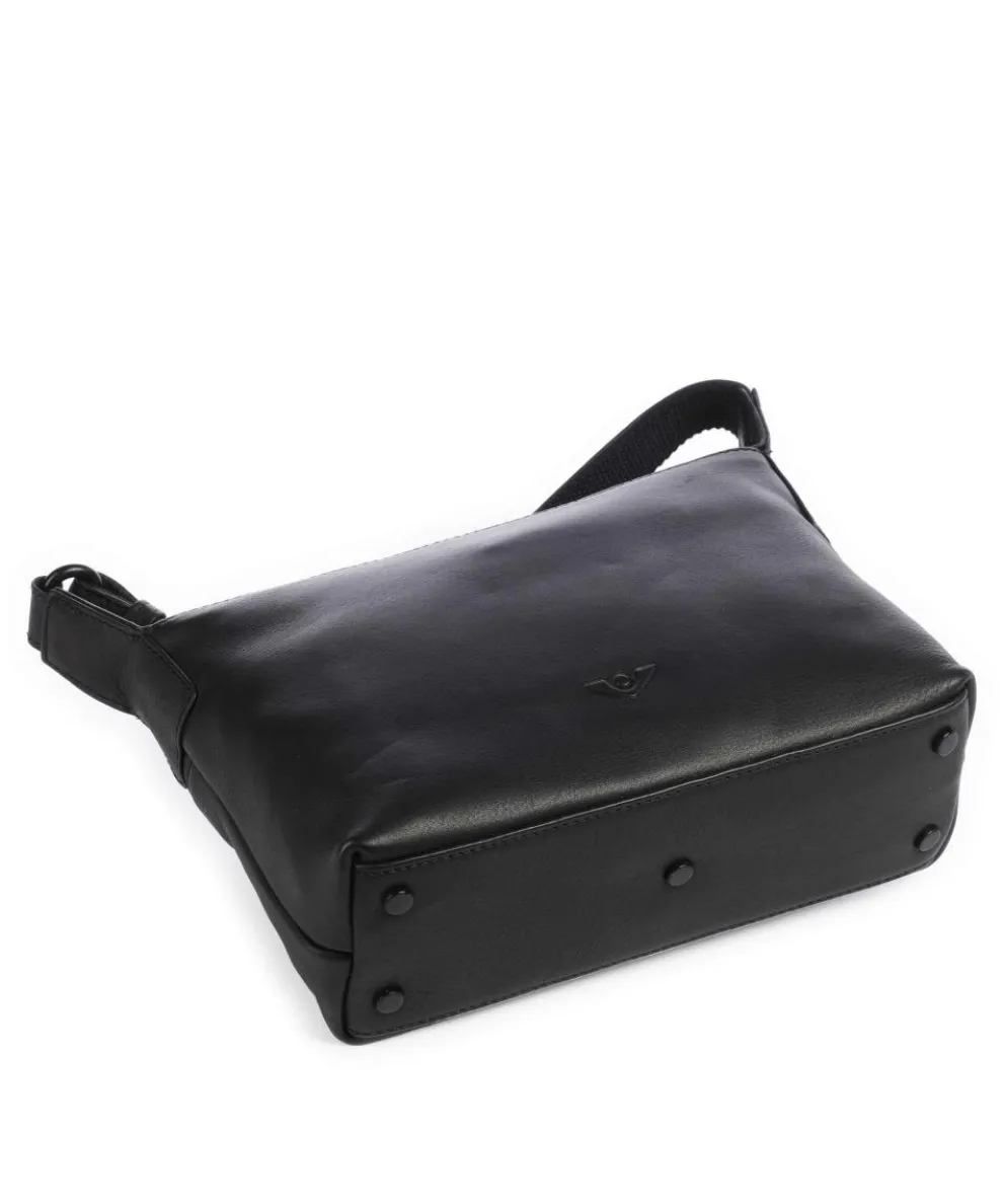 4Seasons Vanani Umhängetasche fein genarbtes Leder schwarz