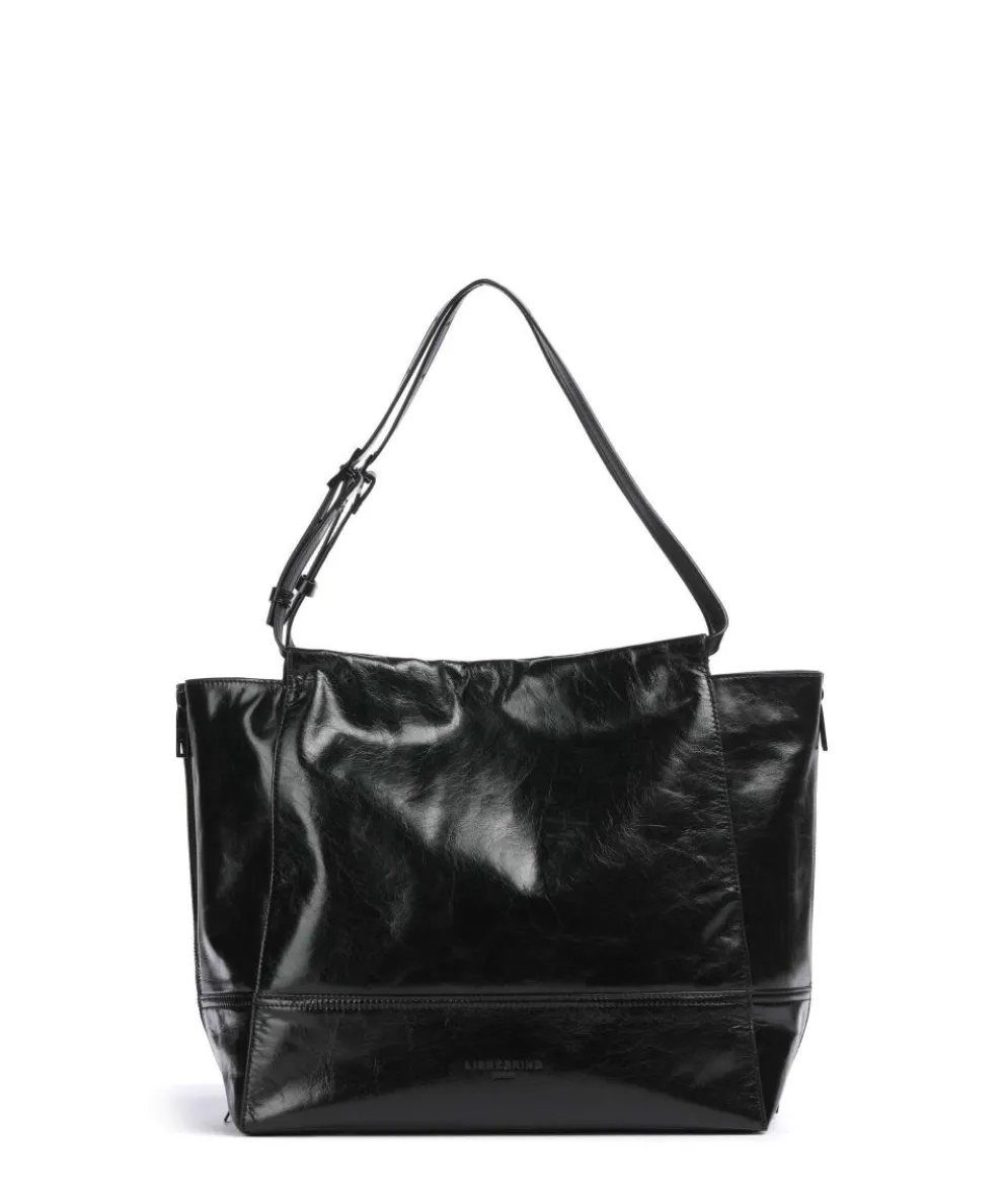 Lou 2 Paper Touch L Shopper Leder schwarz